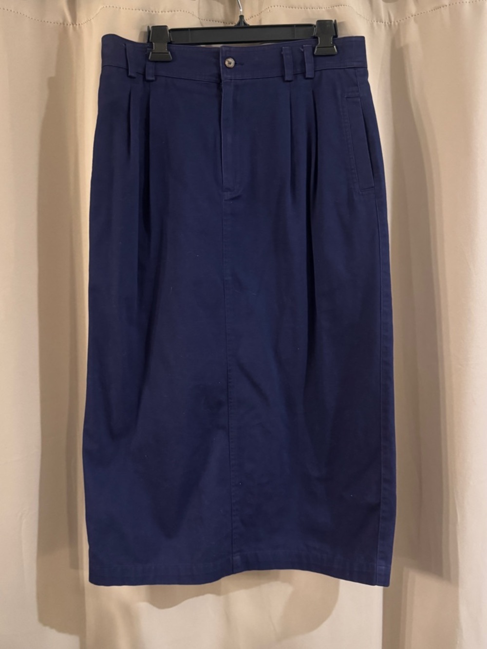 Vintage Liz Sport Classic Navy Pencil Skirt - Women's